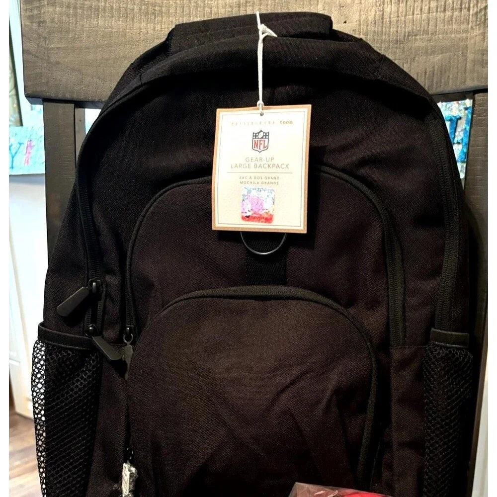 Pottery Barn School LARGE BACKPACK LUNCH WATER Baseball Travel Sport BAG NFL boy